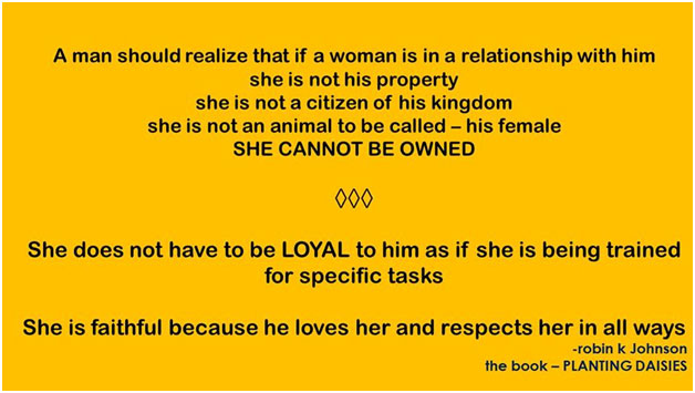 a man should realize that if a woman is in a relationship with him