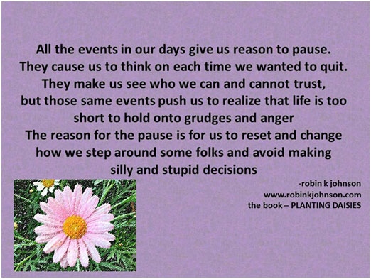all the events in our days gives us reason to pause